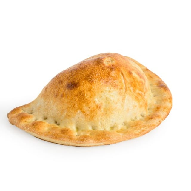 Calzone with Choice of Ham, Pepperoni or Sausage.